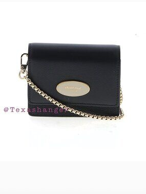 NWT Moncrief London Sloane in Black Crossbody Coin Pouch